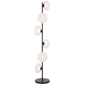 Zecca Frost Black Floor Lamps Large Modern Lighting Telbix