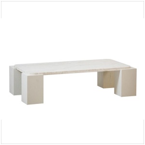 Zenlo 1.26cm Travertine Coffee Table - Warm White by Interior Secrets - AfterPay Available