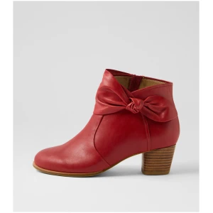 Ziera Groovie W Zr Dk Red Leather Dk Red Boots Womens Shoes Casual Ankle Boots