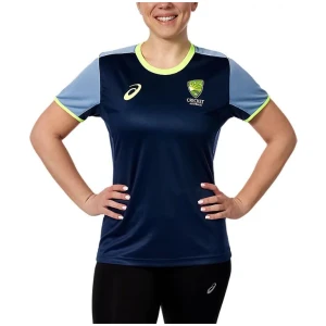 ASICS Women's Cricket Australia Training Tee Women - Night Sky 3XL