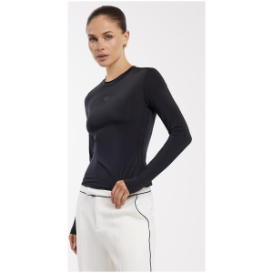 Adidas Sheer Three Stripe Long Sleeve Tee Black