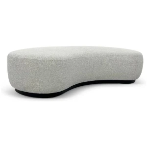 Aldona 1.8m Long Ottoman - Pearl Grey Boucle by Interior Secrets - AfterPay Available