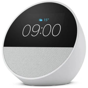 Amazon Echo Spot Smart Alarm Clock with Alexa - Glacier White