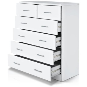 Artiss 6 Chest of Drawers - ANDES White