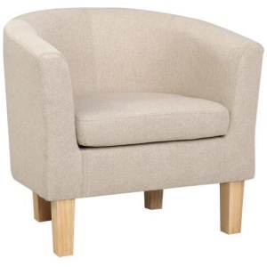 Artiss Armchair Tub Chair Beige Abby