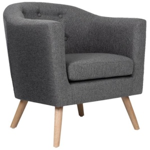 Artiss Armchair Tub Chair Grey Adora