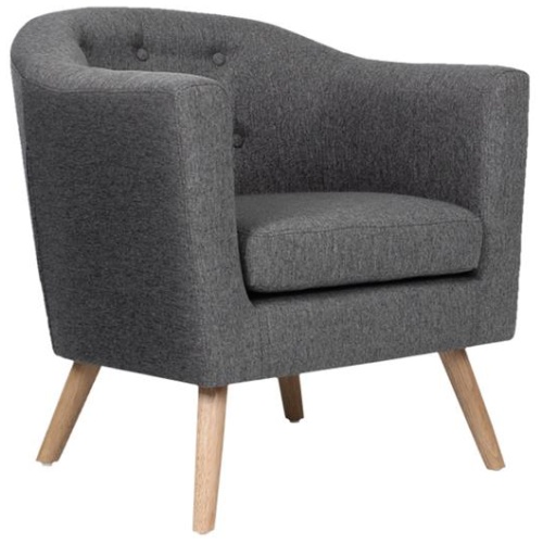 Artiss Armchair Tub Chair Grey Adora