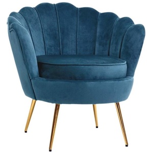 Artiss Armchair Velvet Blue Callista