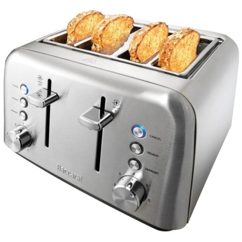 Baccarat The Toasty Slice 4 Slice Toaster Silver