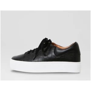 Belle & Bloom Just A Dream B2 Black Leather Black Sneakers Womens Shoes Casual Casual Sneakers