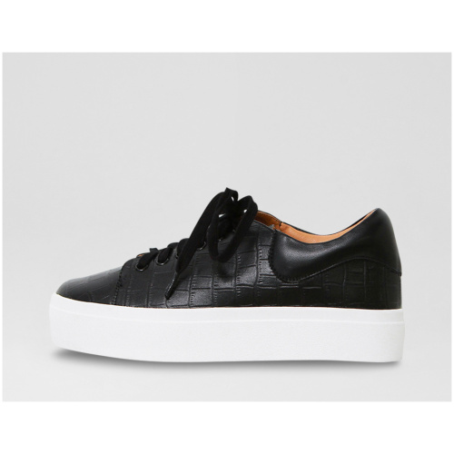 Belle & Bloom Just A Dream B2 Black Leather Black Sneakers Womens Shoes Casual Casual Sneakers