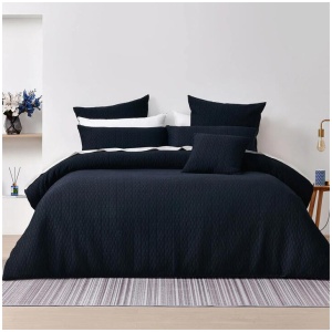 Bianca Burleigh Ink Jacquard Quilt Cover Set King