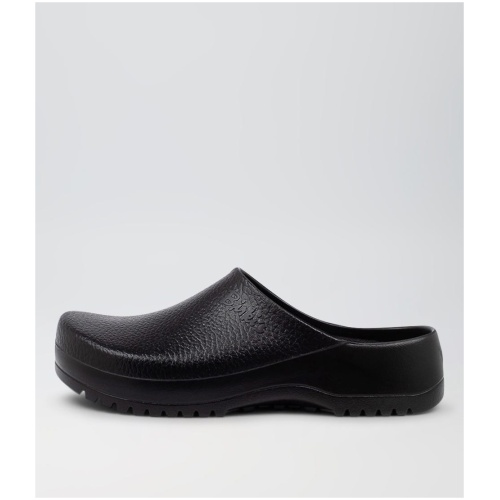 Birkenstock Super Birki Bk Black Polyurethane Black Shoes Womens Shoes Casual Flat Shoes