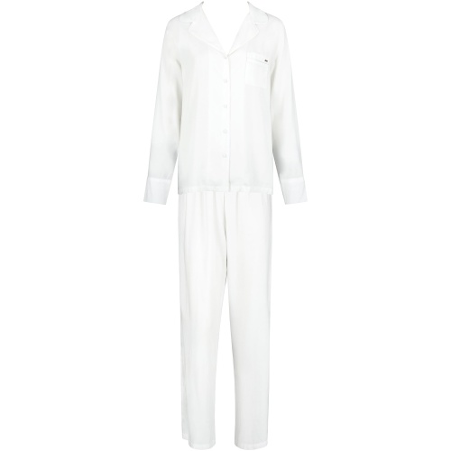 Bluebella Tarcon Eco Viscose Long Pyjama Set White - 12