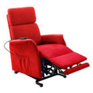 Brass Electric Recliner Lift Chair Red