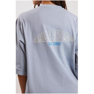 Camilla And Marc Soren V Neck Graphic Tee Light Blue