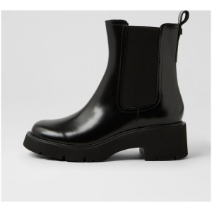 Camper K400575 Milah Cm Black Leather Black Boots Womens Shoes Casual Ankle Boots