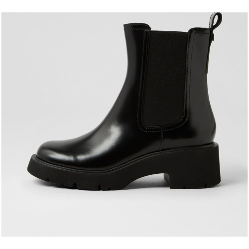 Camper K400575 Milah Cm Black Leather Black Boots Womens Shoes Casual Ankle Boots