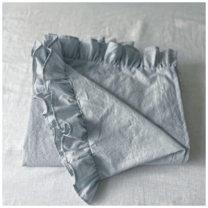 Canningvale Vintage Flat Sheet - Blue, Queen, Softwash Cotton