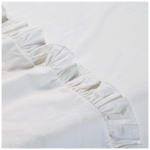 Canningvale Vintage Flat Sheet - White, Queen, Softwash Cotton