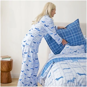 Charlie Dachshund Flannelette Pyjamas - Medium