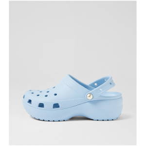 Crocs 211231 Platform Pearl Clog Cc Blue Calcite Croslite Blue Calcite Shoes Womens Shoes Casual Flat Shoes