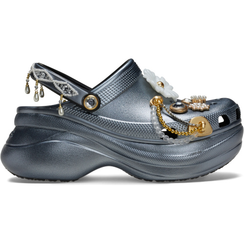 Crocs Bae Jewel Bedazzled Clog; Black, W4