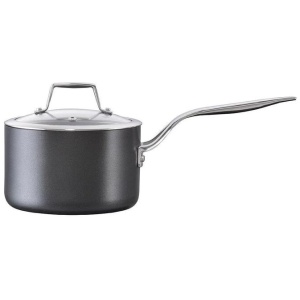 Diamond 9 Hard Anodised Aluminium Non-Stick Saucepan Size 16X10cm by Cuisine::pro