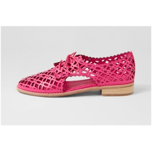 Django & Juliette Addyst Dj Hot Pink Leather Hot Pink Shoes Womens Shoes Casual Flat Shoes