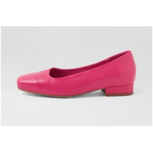 Django & Juliette Belek Dj Fuchsia Leather Fuchsia Shoes Womens Shoes Casual Heeled Shoes