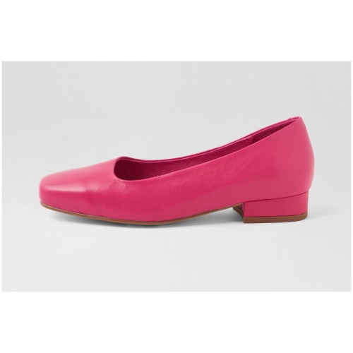 Django & Juliette Belek Dj Fuchsia Leather Fuchsia Shoes Womens Shoes Casual Heeled Shoes
