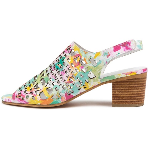 Django & Juliette Bowe Djl Tropical Leather Tropical Sandals Womens Shoes Casual Heeled Sandals
