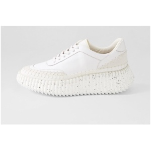 Django & Juliette Cobus Dj White Leather White Sneakers Womens Shoes Casual Casual Sneakers