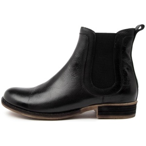 Django & Juliette Cryptics Dj Black Leather Black Boots Womens Shoes Casual Ankle Boots