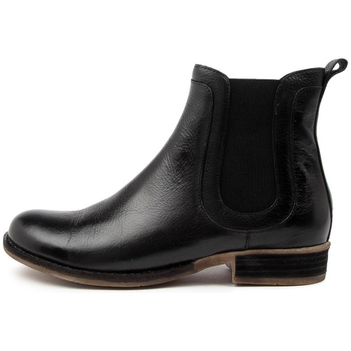Django & Juliette Cryptics Dj Black Leather Black Boots Womens Shoes Casual Ankle Boots