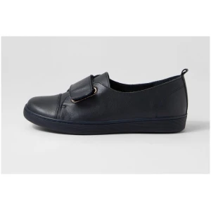 Django & Juliette Delcry Dj Navy Navy Sole Leather Navy Navy Sole Sneakers Womens Shoes Casual Sneakers