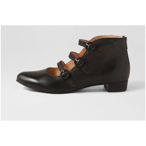 Django & Juliette Eppic Dj Black Black Heel Leather Black Black Heel Shoes Womens Shoes Casual Flat Shoes