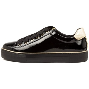 Django & Juliette Finni Dj Black Patent Multi Black Sneakers Womens Shoes Dress Casual Sneakers