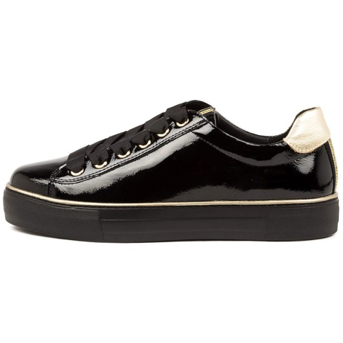 Django & Juliette Finni Dj Black Patent Multi Black Sneakers Womens Shoes Dress Casual Sneakers