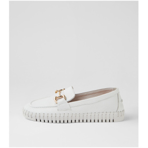 Django & Juliette Hanif Dj White White Sole Leather White White Sole Shoes Womens Shoes Casual Flat Shoes