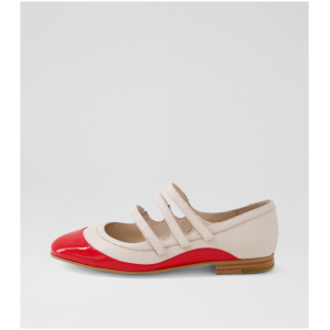 Django & Juliette Inbox Dj New Red Nougat Patent Leather New Red Nougat Shoes Womens Shoes Casual Flat Shoes