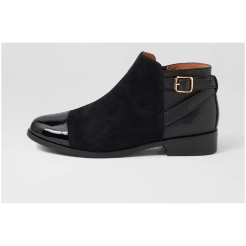 Django & Juliette Leart Dj Black Multi Black Boots Womens Shoes Casual Ankle Boots