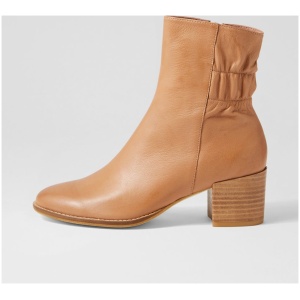 Django & Juliette Markese Dj Dk Tan Leather Dk Tan Boots Womens Shoes Ankle Boots