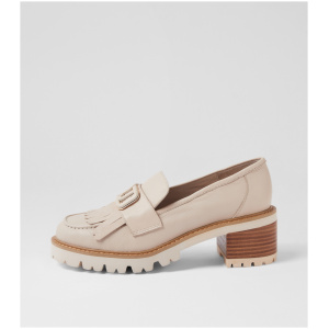 Django & Juliette Mykah Dj Vanilla Leather Vanilla Shoes Womens Shoes Casual Heeled Shoes