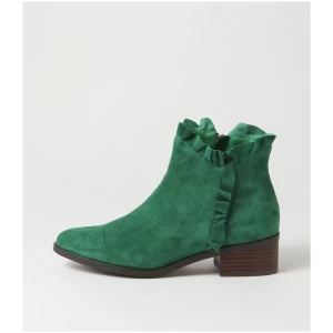Django & Juliette Pepper Dj Dk Emerald Suede Dk Emerald Boots Womens Shoes Casual Ankle Boots