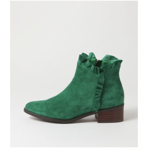 Django & Juliette Pepper Dj Dk Emerald Suede Dk Emerald Boots Womens Shoes Casual Ankle Boots