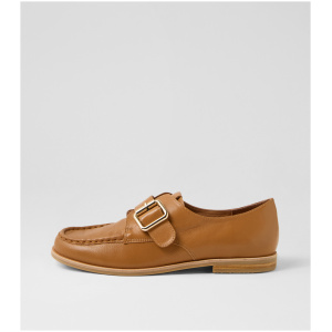 Django & Juliette Quazed Dj Dk Tan Leather Dk Tan Shoes Womens Shoes Casual Flat Shoes
