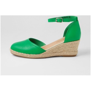 Django & Juliette Rylen Dj Bright Emerald Natural Rope Leather Bright Emerald Natural Rope Shoes Womens Shoes Casual Heeled Shoes