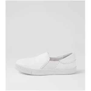 Django & Juliette Teamony Dj White White Sole Leather White White Sole Sneakers Womens Shoes Casual Casual Sneakers