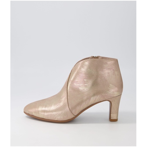 Django & Juliette Templess Platino Scratch Leather Platino Boots Womens Shoes Casual Ankle Boots